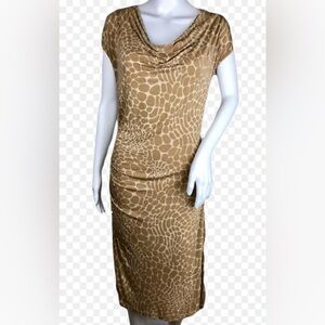 NWT MICHAEL Michael Kors ruched Midi Dress Size Medium $99.50